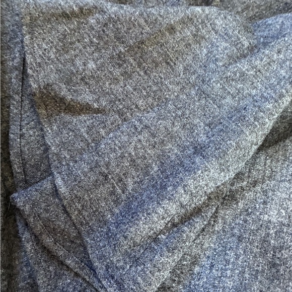 Ralph Lauren Charcoal Wool Sleeveless Dress • Ruffle Collar, Peplum Hem - Picture 5 of 7